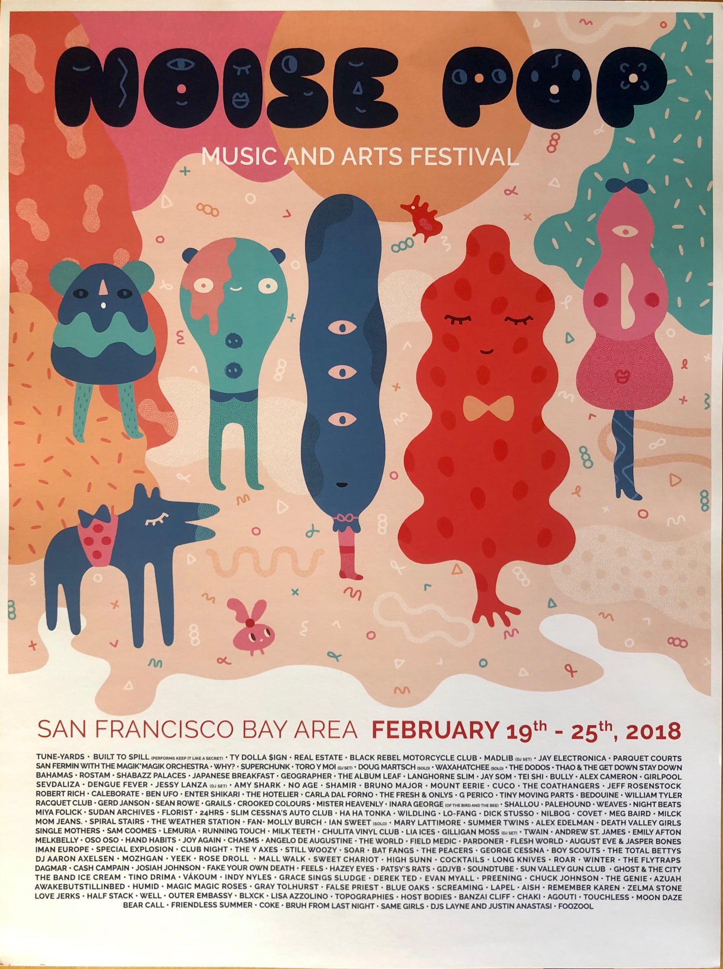 Noise Pop Festival 2018 Poster by Chi Michalski