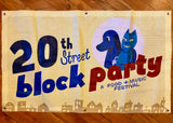 20th Street Block Party Mesh Banner